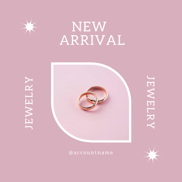 New Wedding Ring Collection Instagram Πρότυπο σχεδίασης