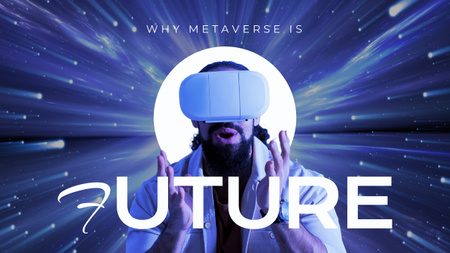 VR Adventures in Metaverse Youtube Thumbnail Πρότυπο σχεδίασης