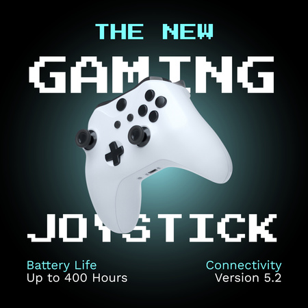 New Gaming Joystick Green Instagram Design Template