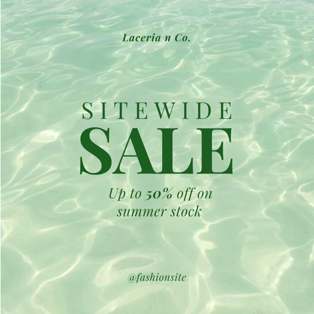 Platilla de diseño Sitewide Sale On Summer Stock Instagram