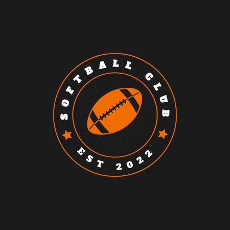 Platilla de diseño American Football Sport Club Emblem Logo