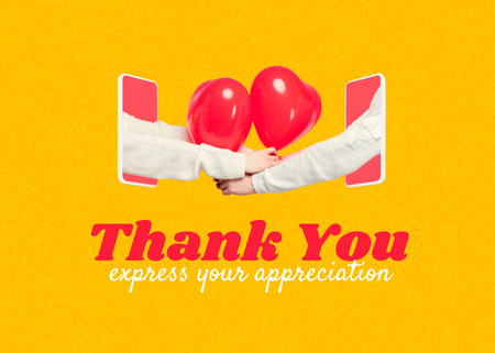 Appreciation and Love Message Postcard 5x7in – шаблон для дизайна