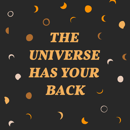 astrologická inspirace na měsíčním vzoru Instagram Šablona návrhu
