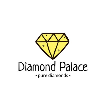 Ontwerpsjabloon van Animated Logo van reclame voor diamantwinkels
