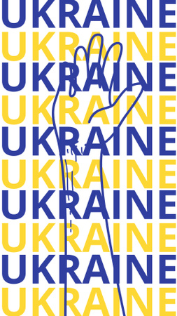 Designvorlage Promoting Awareness of the Conflict in Ukraine für Instagram Story