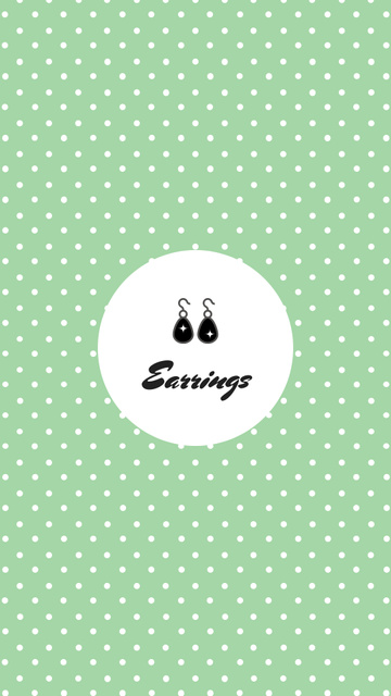Illustration of Earrings Instagram Highlight Cover – шаблон для дизайну