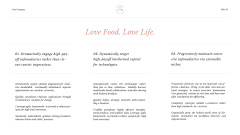 Citation about a love to food