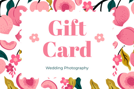 Wedding Photography Services Offer Gift Certificate Tasarım Şablonu