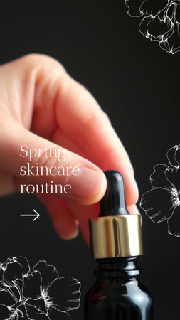 Spring Products For Facial Skincare TikTok Video tervezősablon