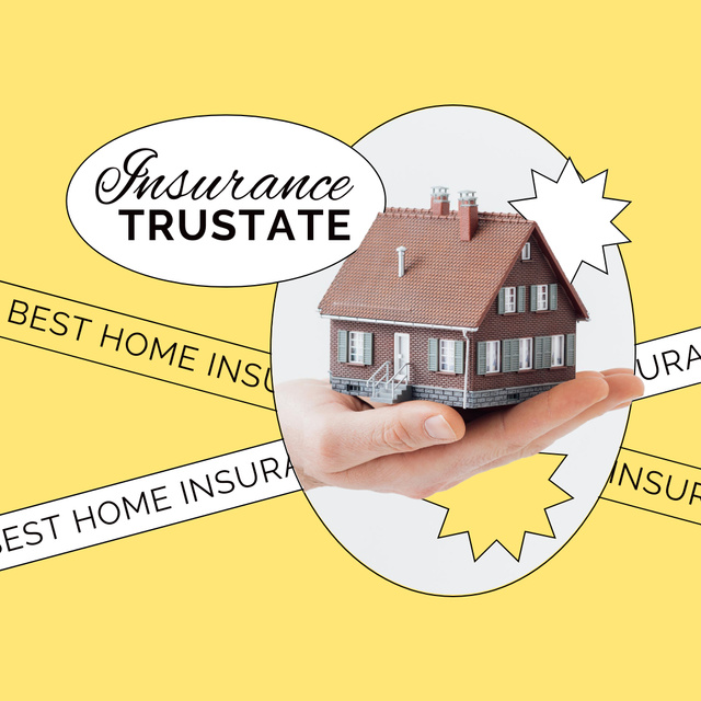 Modèle de visuel Home Insurance Offer - Animated Post