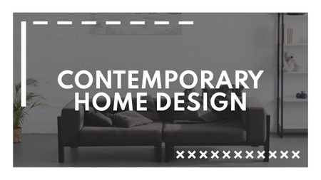 Plantilla de diseño de Anuncio de diseño de interiores de casas contemporáneas Youtube 