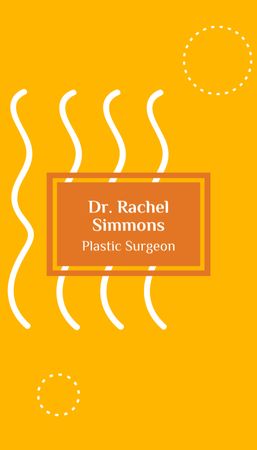 Platilla de diseño Plastic Surgeon Doctor Services Offer Business Card US Vertical