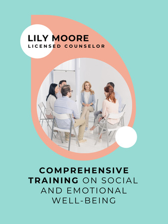 Modèle de visuel Social and Emotional Training - Poster US