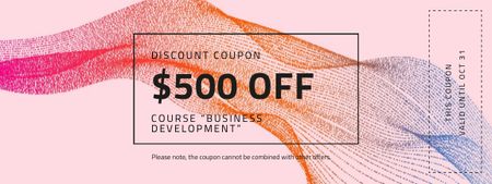 Platilla de diseño Discount Offer on Business Course Coupon