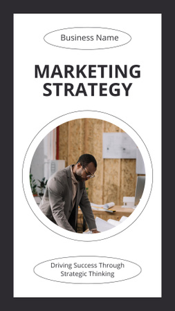 Modern marketingstratégia az üzleti siker biztosításához Mobile Presentation tervezősablon