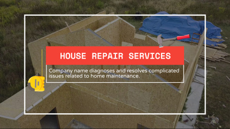 House Repair Services with Scrupulous Pro Full HD video Πρότυπο σχεδίασης
