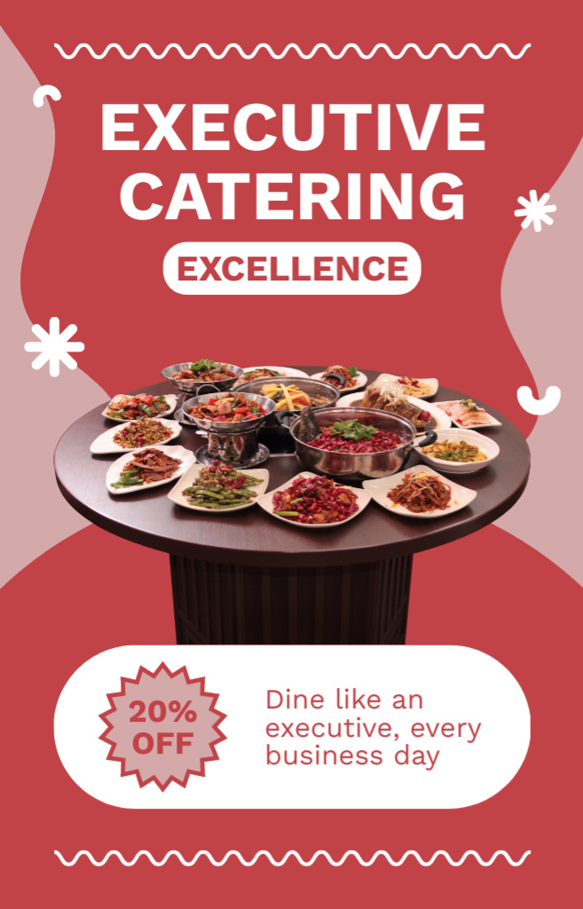 Discover Catering Options with Best Service IGTV Cover Design Template