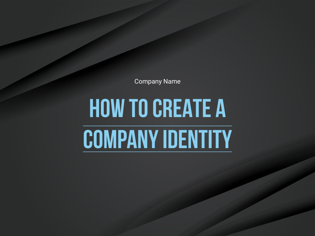 Tips How to Create Company Identity Presentation Design Template