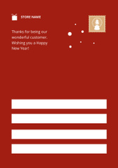 New Year Holiday Greeting with Cute Decorations