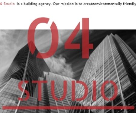 Building agency banner Medium Rectangle Design Template