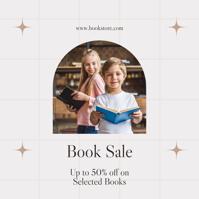 Phenomenal Books Discount Ad Instagram – шаблон для дизайну