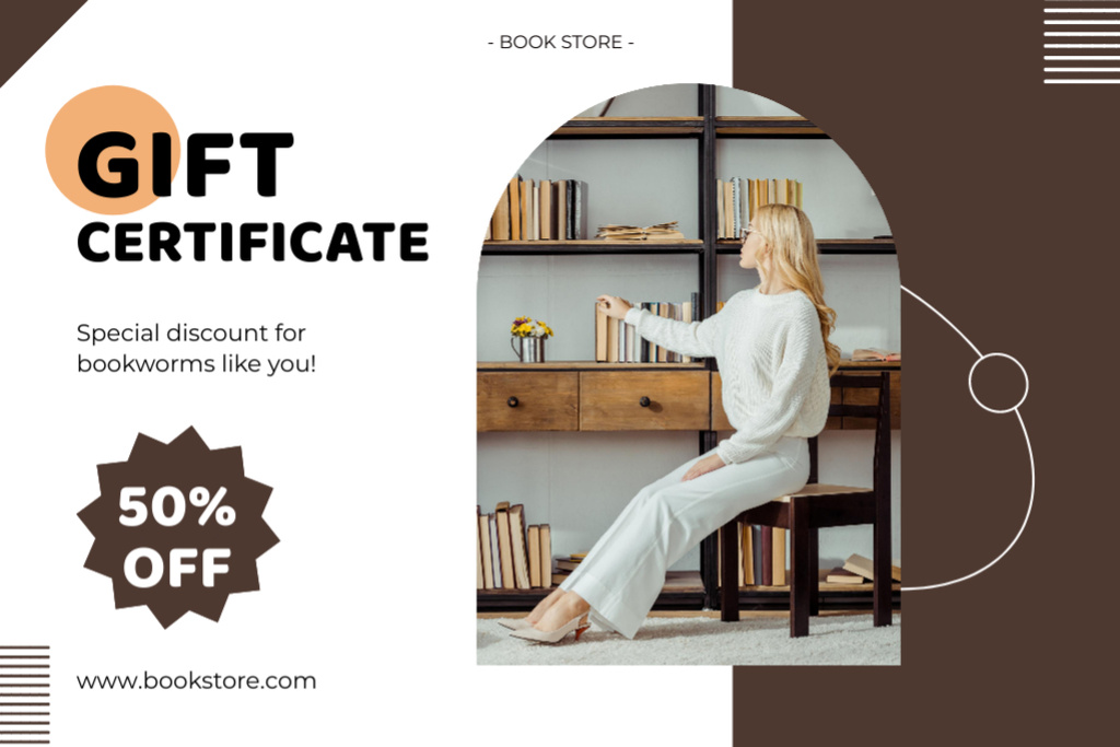 Special Offer of Books Sale Gift Certificate Design Template