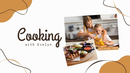 Cooking With Woman Youtube Thumbnail Design Template