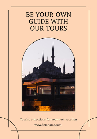 Plantilla de diseño de Oferta de paquete turístico panorámico con turismo en Europa Poster 28x40in 