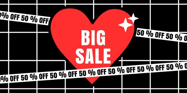 Black Friday Big Sale Announcement Twitter tervezősablon