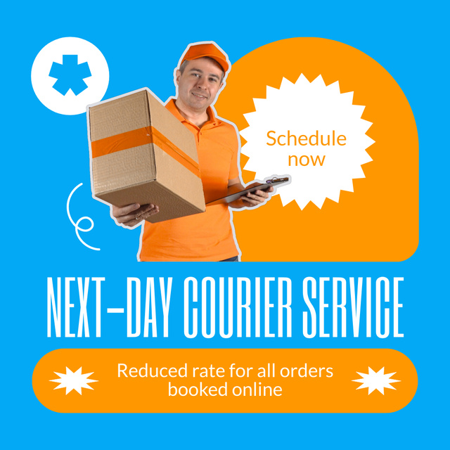 Plantilla de diseño de Schedule Your Delivery with Our Service Animated Post 