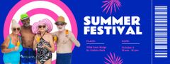 Summer Festival Announcement with Group of Funky Seniors