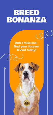 Plantilla de diseño de Bonanza de razas de perros y campeón de mascotas Snapchat Moment Filter 