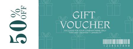 Gift Voucher Discount Coupon Πρότυπο σχεδίασης