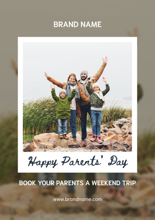 Parents Day Tour Advertisement Poster Design Template