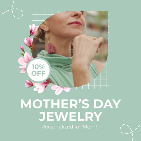 Lindas joias no dia das mães com desconto Animated Post Modelo de Design