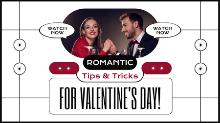 Valentin-napi romantikus tippek és trükkök vlogepizód Youtube Thumbnail tervezősablon