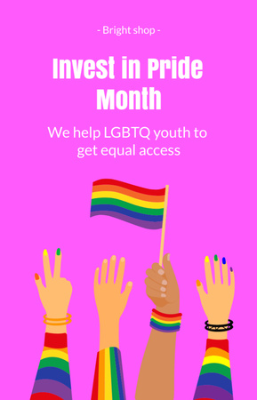 Pride Month Announcement IGTV Cover Design Template