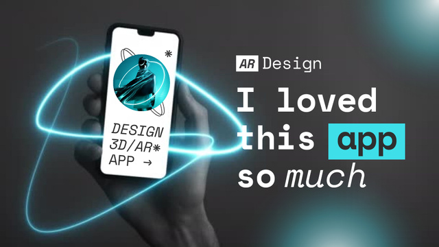 Designvorlage Virtual Design Application Ad für Full HD video