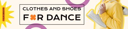 Ad of Clothes and Shoes for Dance Ebay Store Billboard Design Template