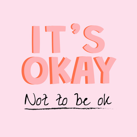 Template di design Inspirational Phrase about Mental Health Instagram