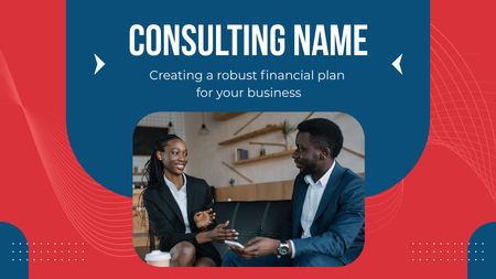 Financial Plan for Your Business Title – шаблон для дизайну