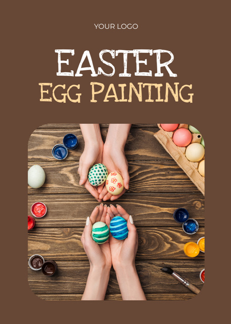 Platilla de diseño Easter Egg Painting Flayer