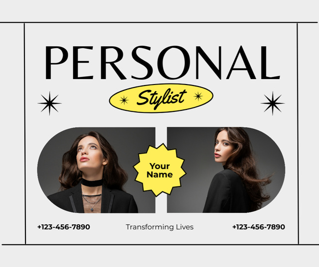 Personal Stylist Offers Her Services Facebook Design Template