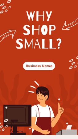 Why Shop Small Mobile Presentation Design Template