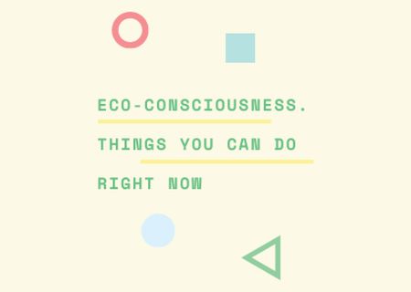 Modèle de visuel Eco-consciousness concept - Card