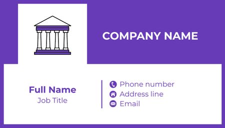 A vállalati csapattagok rövid azonosító adatai Business Card US tervezősablon