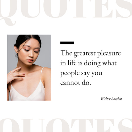 Inspirational Wise Quotes about Achievement Instagram Design Template