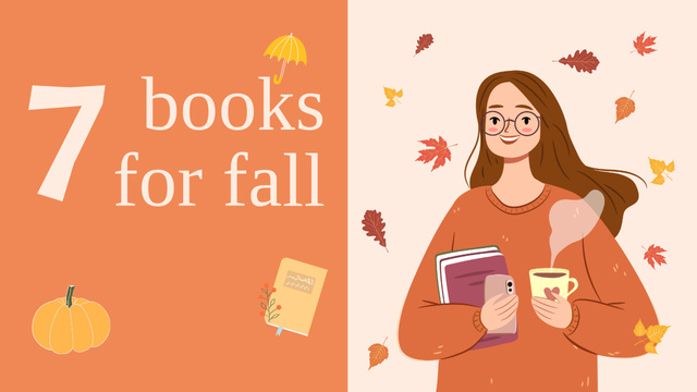 Books to Read for Autumn Youtube Thumbnail Šablona návrhu