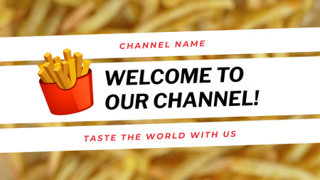 Tempting French Fries Cooking Episode On Culinary Vlog YouTube intro Design Template