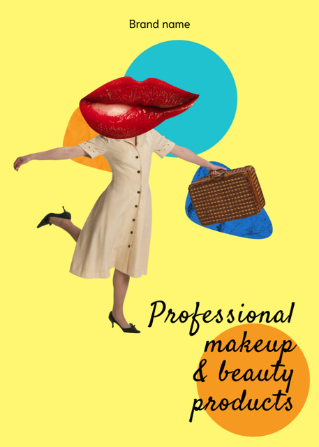 Szablon projektu Highly Professional Makeup Products Sale Offer Postcard 5x7in Vertical
